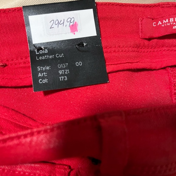 Cambio pants red size 4 xs nwt retro - Picture 5 of 7